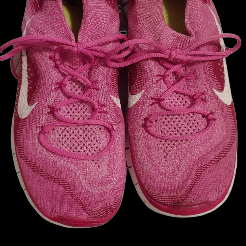 Nike Free 5.0 Flyknit Women's Running Shoes Hot Pi